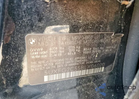 2011 BMW X6 xDrive35I from USA, damaged, VIN 5UXFG2C55BLX06020